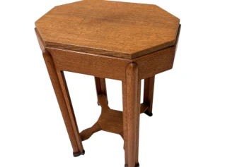 Art Deco Amsterdamse School Octagonal Side Table, 1920s